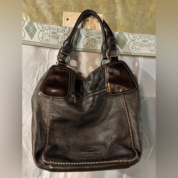 Cobo reversible metallic brown bag - Picture 2 of 3
